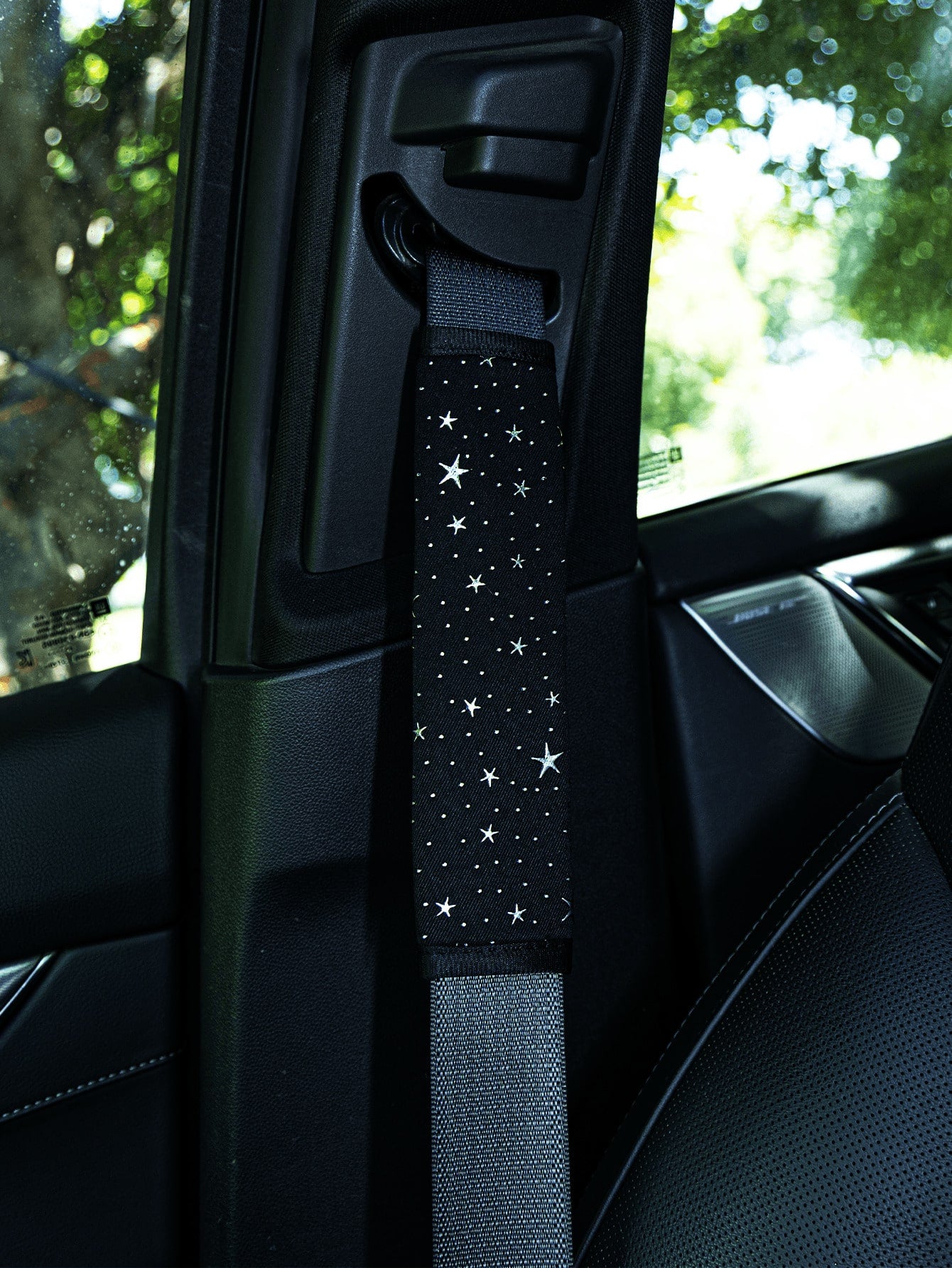 2PCS/1PC Sparkly Bling Star Car Seat Belt Covers, Cute Glitter Car Seatbelt Shoulder Pads For Women Girls, Soft Comfortable Universal Fit Seat Belt Strap Protector, Aesthetic Car Interior Decor Access