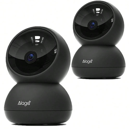 2pcs 3K, 360 ° Panoramic/Indoor/Outdoor Security Camera, Pet/Sports AI Recognition, Night Vision, Speaker, Indoor Camera With Mobile Application, Mobile Application Remote Operation, 5G And 2.4GHz WiF