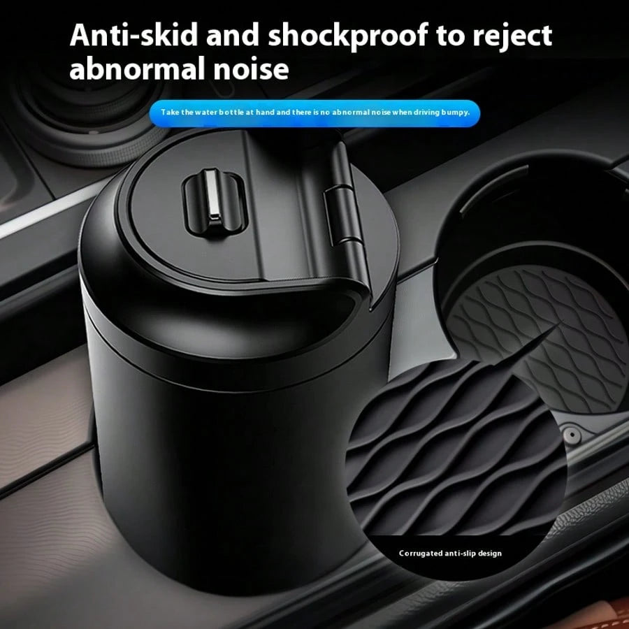 2pcs/4pcs Car Silicone Cup Holders, Non-Slip Coasters, Raised Edges To Prevent Spills, Universal Round Non-Slip Mats