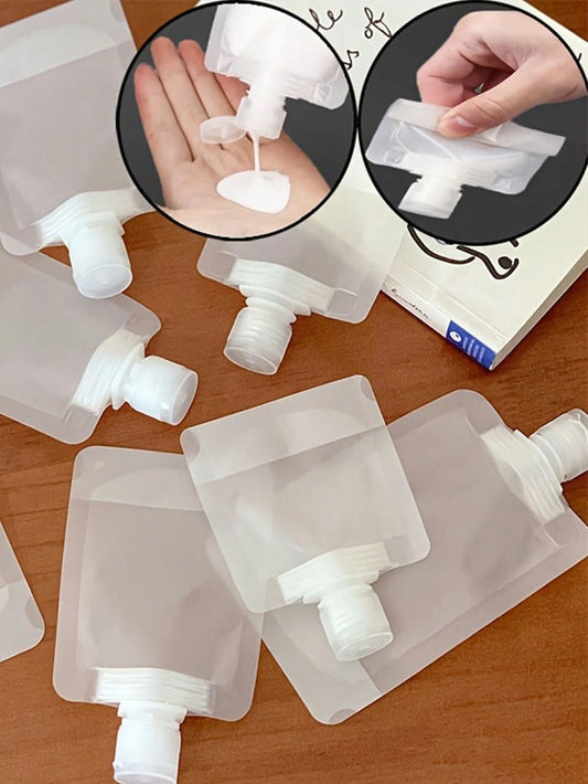 2pcs/5pcs/10pcs/20pcs Reusable Portable Cosmetic Squeeze Bottles, Suitable For Liquid Refilling And Travel