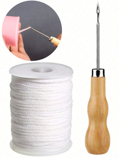 2pcs 61m Candle Wicks Candle Mold Piercer For DIY Candle Silicone Mould Making Tools