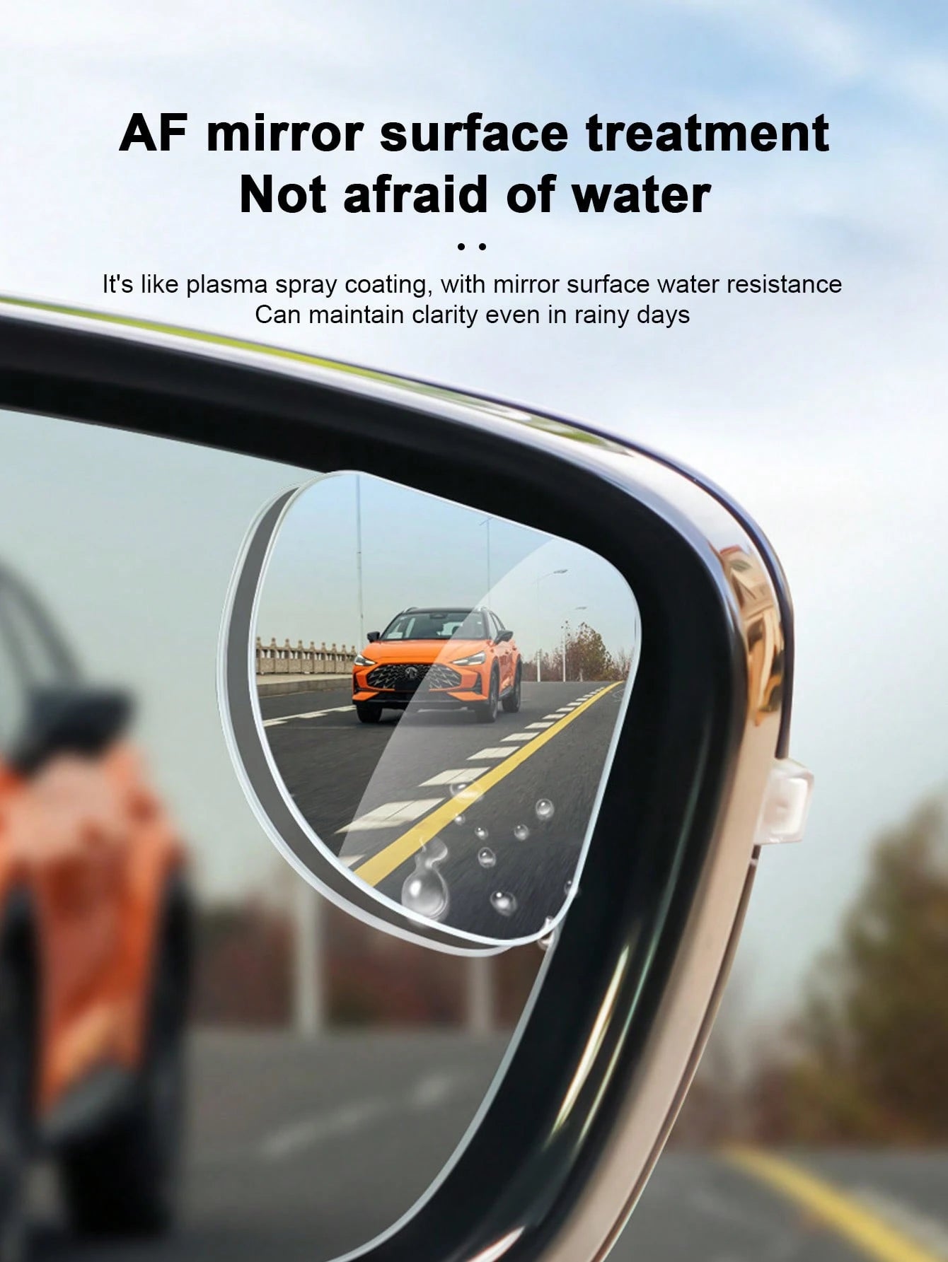 2pcs Adjustable Rear View Mirror Auxiliary Lens, Heart, Fan, Round Shapes, Car Decor Mirrors