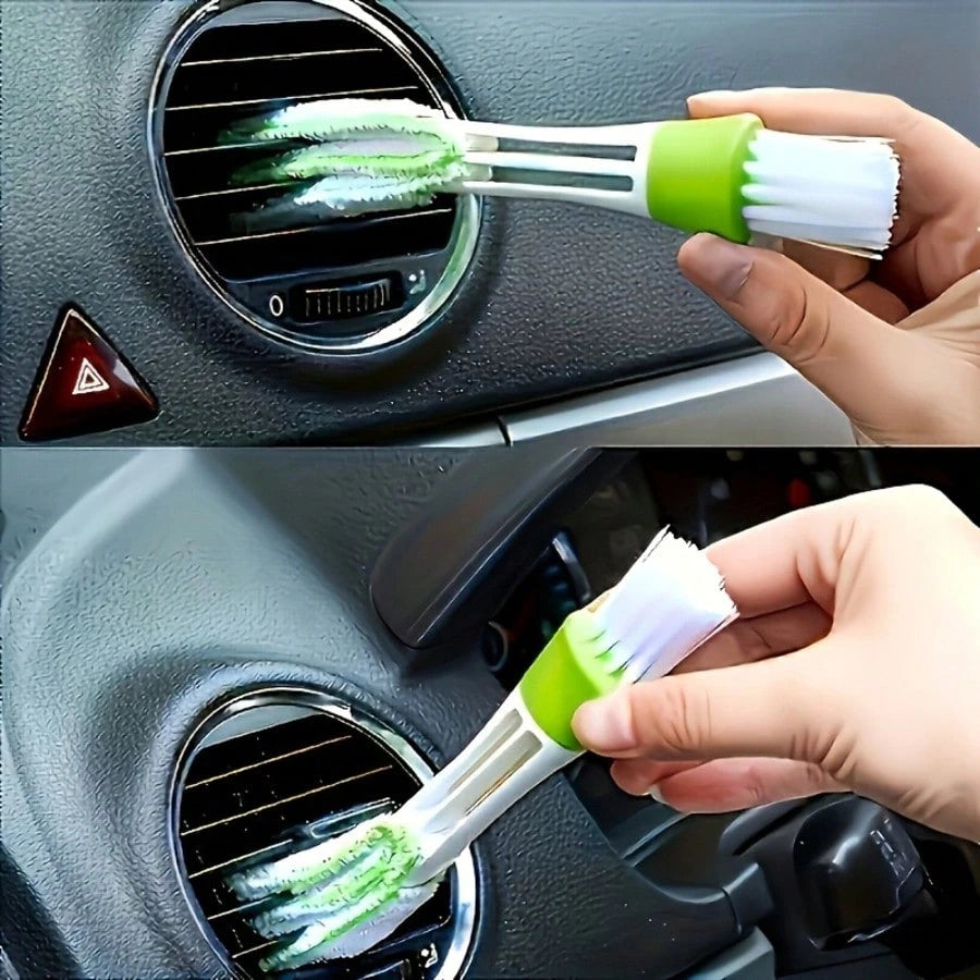 2pcs Car Air Vent Cleaning Brush- Soft Plush Interior Dusting Brush, Car Interior Cleaning Tool, Car Accessories