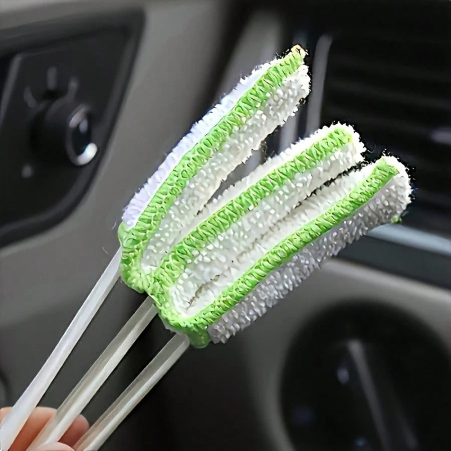 2pcs Car Air Vent Cleaning Brush- Soft Plush Interior Dusting Brush, Car Interior Cleaning Tool, Car Accessories