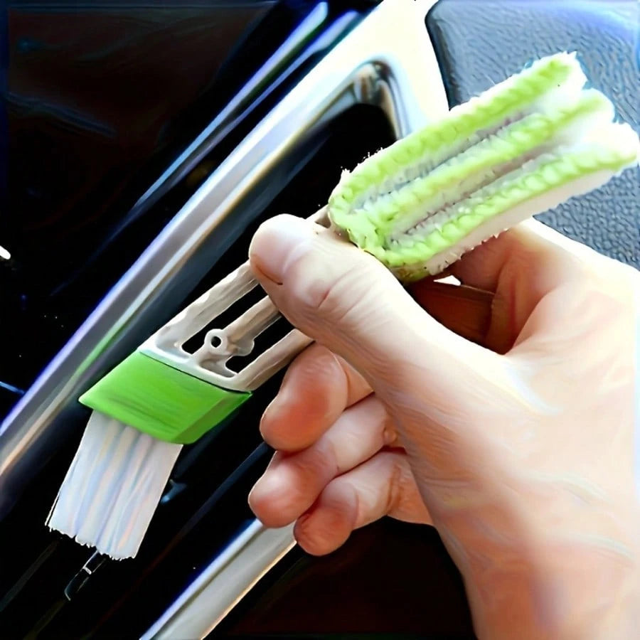 2pcs Car Air Vent Cleaning Brush- Soft Plush Interior Dusting Brush, Car Interior Cleaning Tool, Car Accessories