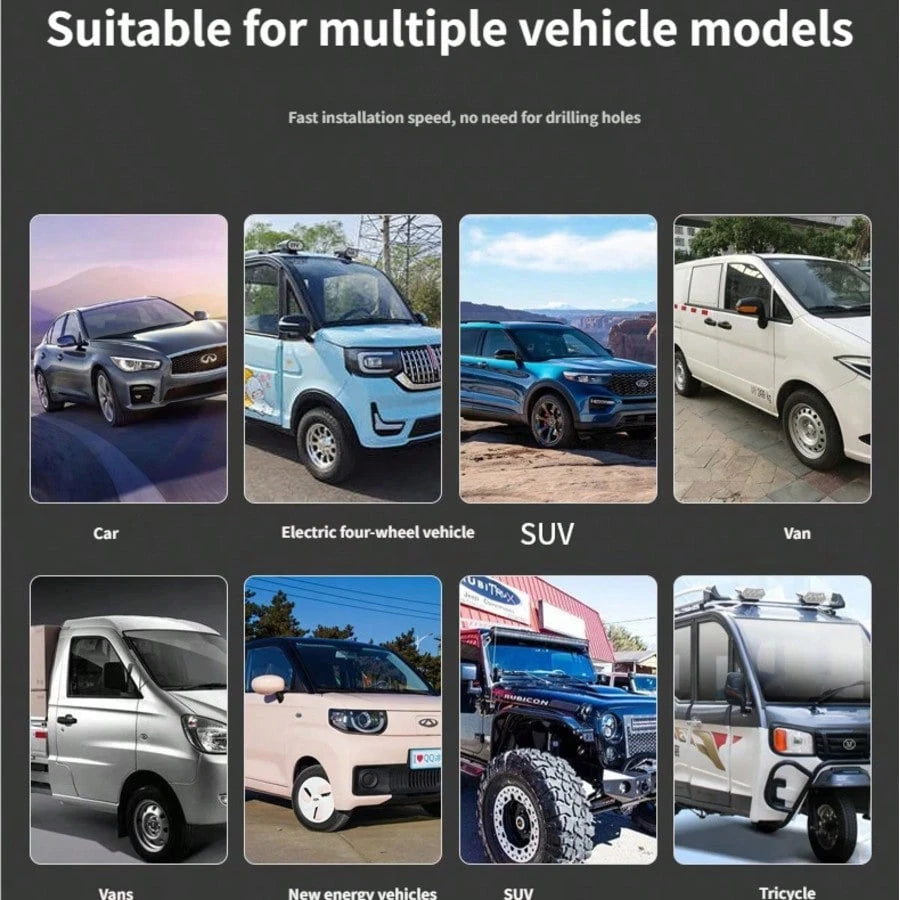2pcs Car Auto Hood LED Work Light Mount Bracket Holders A-Pillar SUV Cover Light Mounting Clamp Universal