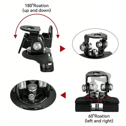 2pcs Car Auto Hood LED Work Light Mount Bracket Holders A-Pillar SUV Cover Light Mounting Clamp Universal
