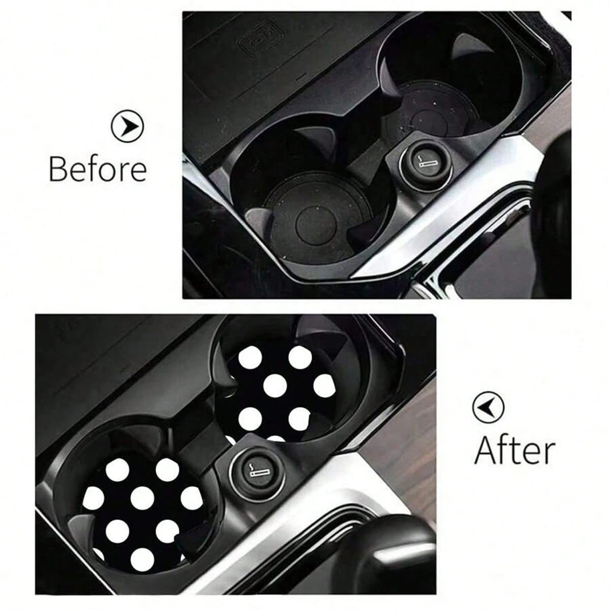 2pcs Car Cup Holder Coasters, Anti-Slip Shockproof Universal Fashion Car Coasters, Insert Interior Accessories, Party Gift