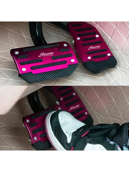 2pcs Car Universal Brake & Accelerator Pedal Set