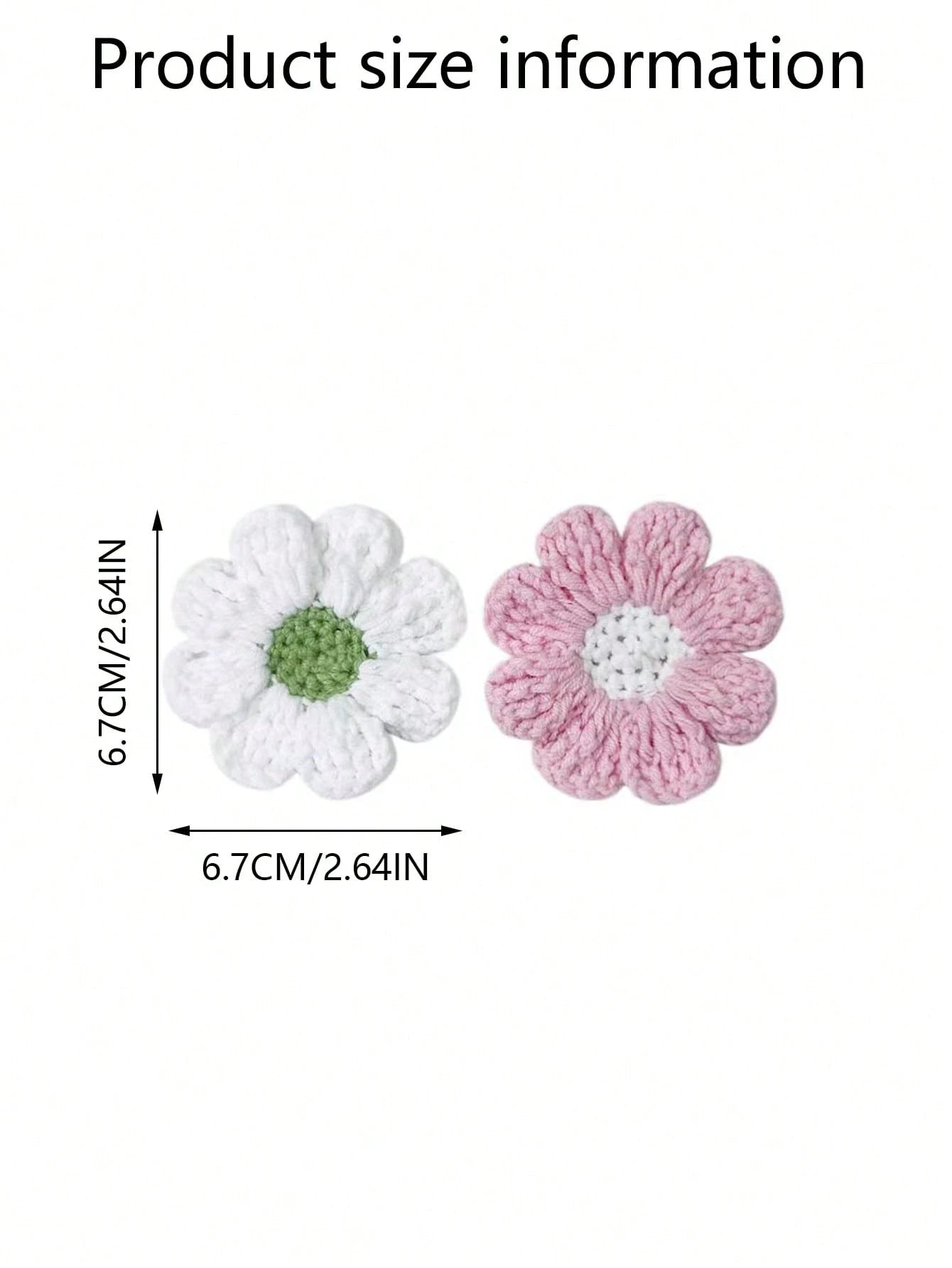 2pcs Knitted Flower Cup Holders, Car Storage Slot Cup Mats, Heat Insulation Coasters, Car Decor