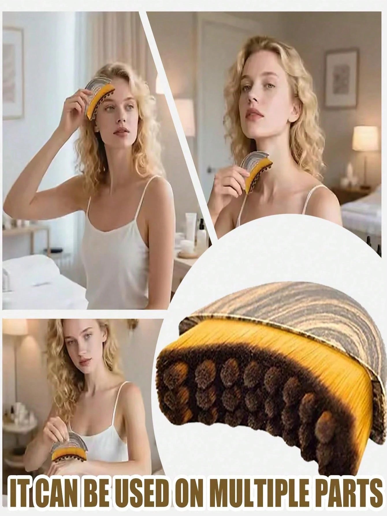 2pcs Lymphatic Drainage Massage Brush For Face And Body, Ergonomic Design To Contour Face And Jawline, Reduce Swelling And Fatigue Travel Essentials