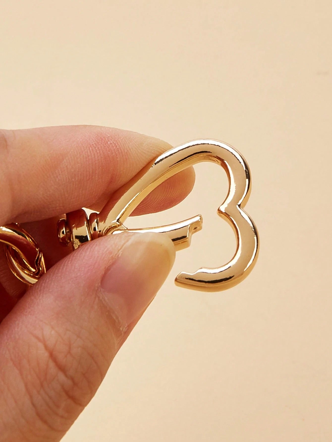 2pcs New Elegant Women's Accessories Metal Electroplated Parts Luxury Handmade Round Ring Round Keychain Connector Hook Bag Buckle Keychain For Bag