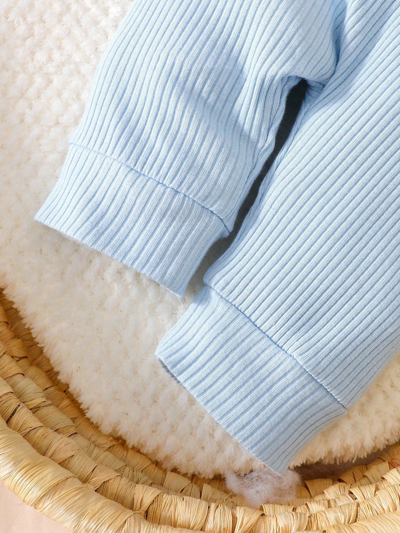 2pcs Newborn Baby Boy Autumn Outfit, Knitted Collar Long Sleeve Top And Solid Color Long Pants Set Fall Winter