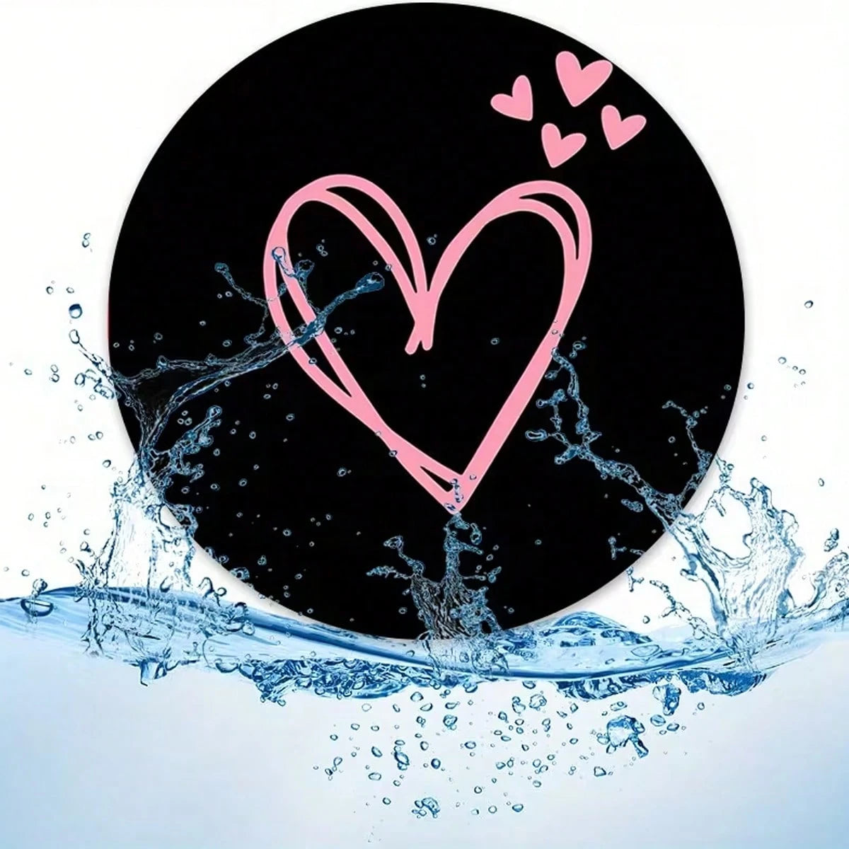 2pcs Pink Heart Shaped Car Cup Holders, Absorbent And Anti-Splash, Easy To Remove And Clean, Suitable For Office, Home And Car. Ideal Gift For Valentine's Day And Birthday, Enhancing Car Decor, Compac