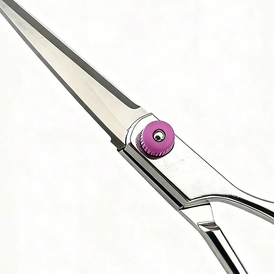 2pcs Professional Hair Cutting Scissors Set, Stainless Steel Home Hairdressing Scissors, Pink, Hairstyling Tools, Salon Beauty Travel Essentials