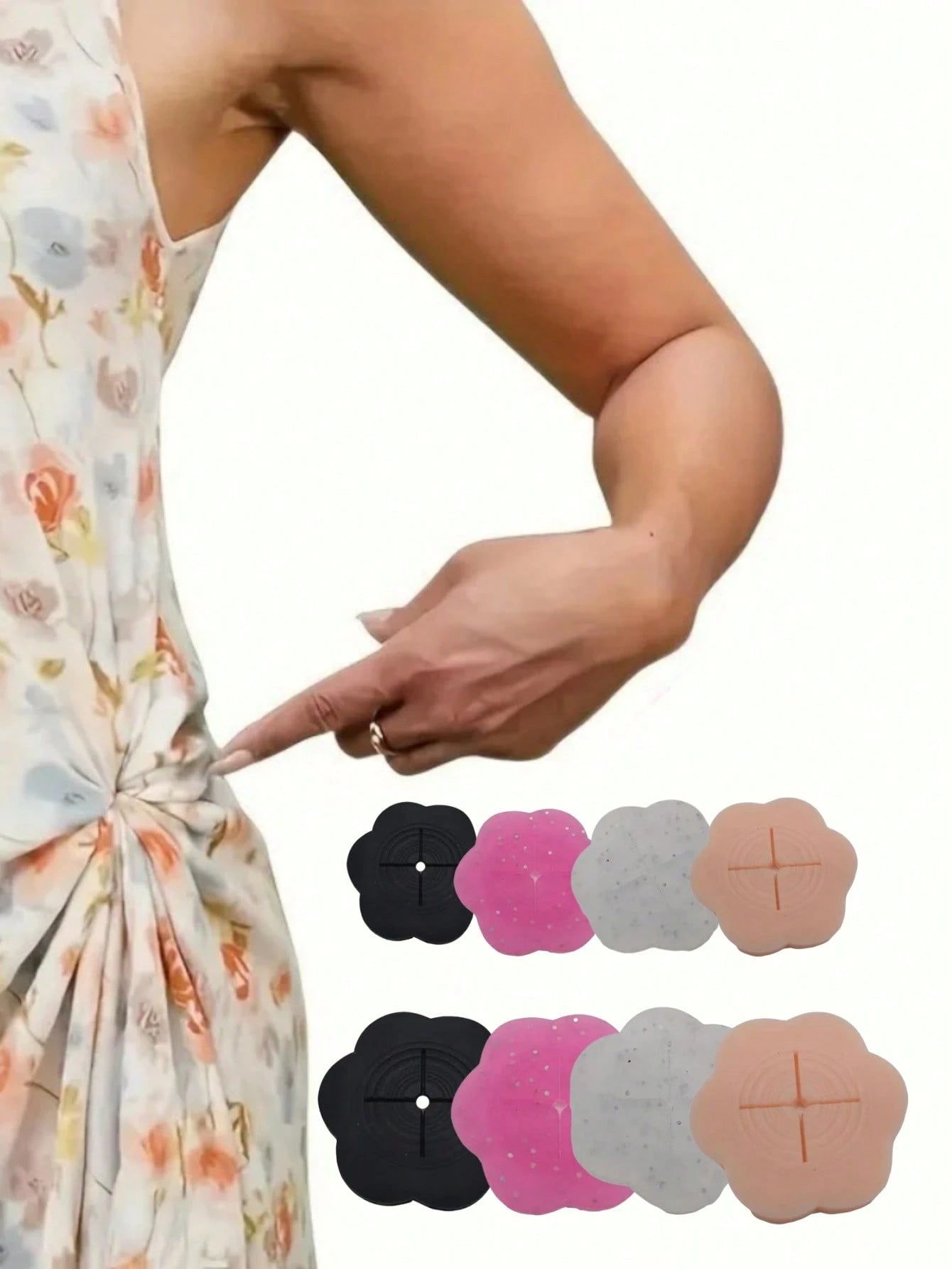 2pcs/Set Women's Multi-Functional Clothing Buttons, Garment Accessories, Waist Belt Buckle, Fix Short Sleeve Or Skirt