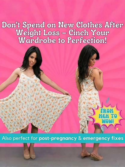 2pcs/Set Women's Multi-Functional Clothing Buttons, Garment Accessories, Waist Belt Buckle, Fix Short Sleeve Or Skirt