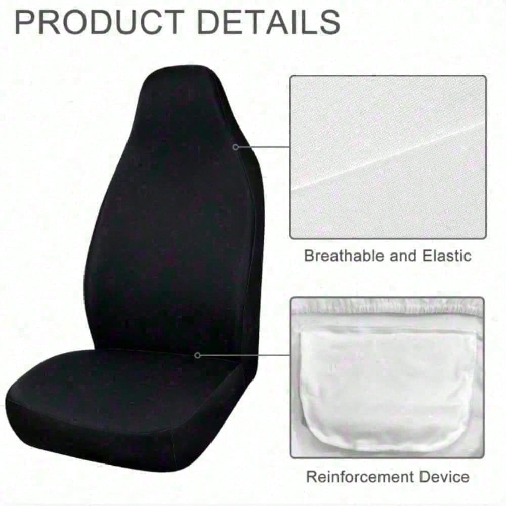 2Pcs Universal Modern Colorful Granny Square Blanket Design Printed Car Seat Covers, Breathable And Non-Slip, Front Seat Covers For Cars Durable And Washable, Perfect Choice To Decorate Your Car