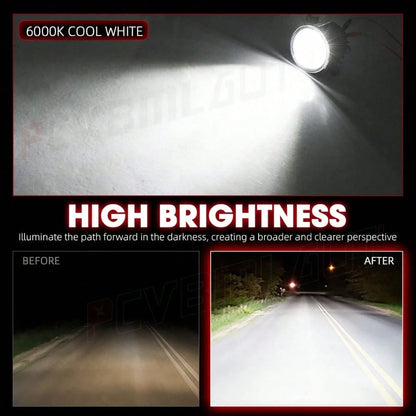 2x Black LED Fog Lights Driving Lamp Fit For Tacoma 2012 2013 2014 2015 DOT Bumper Lamp