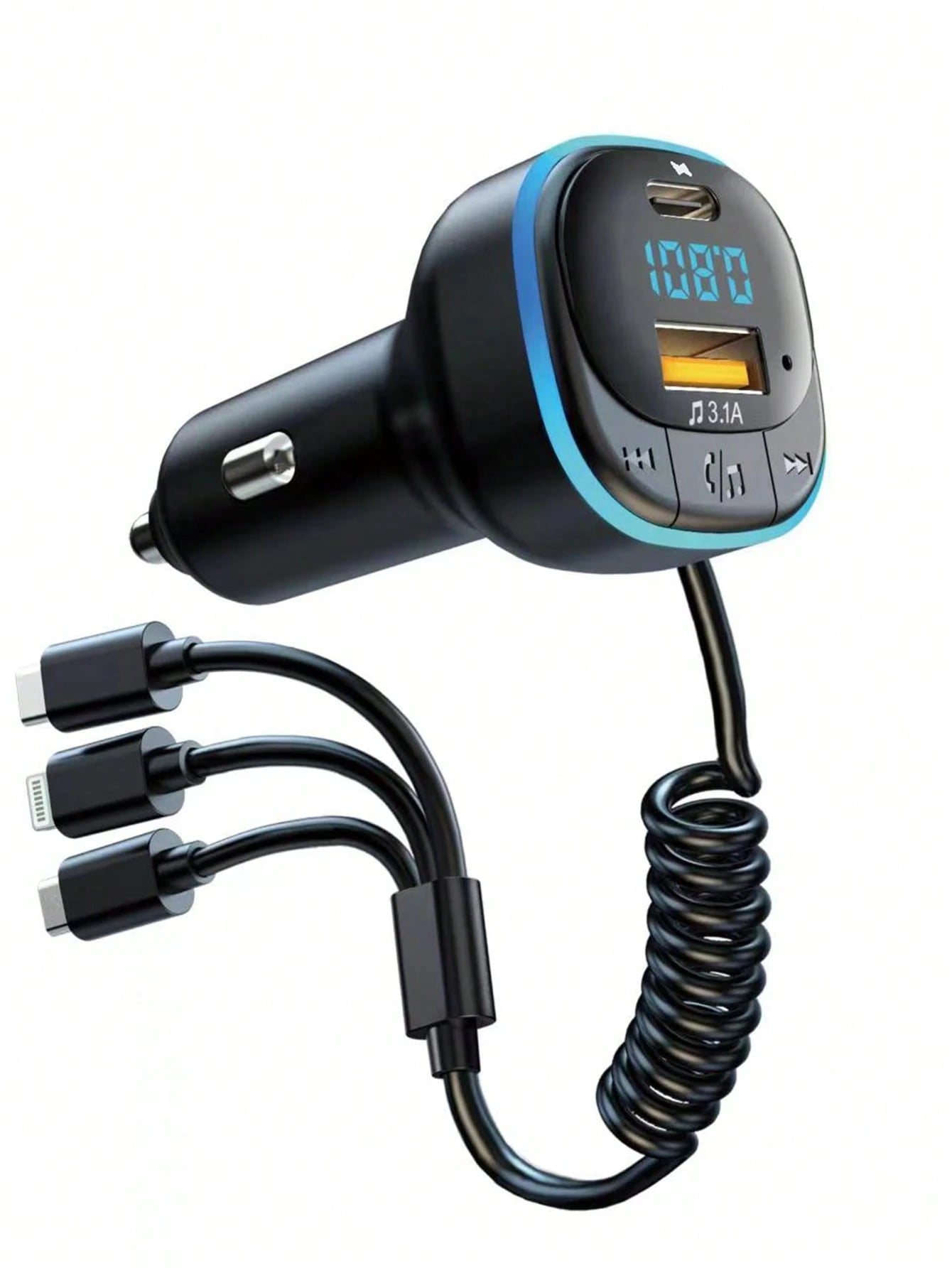 3.1A Multi-Function Car Charger & Car Media Player
