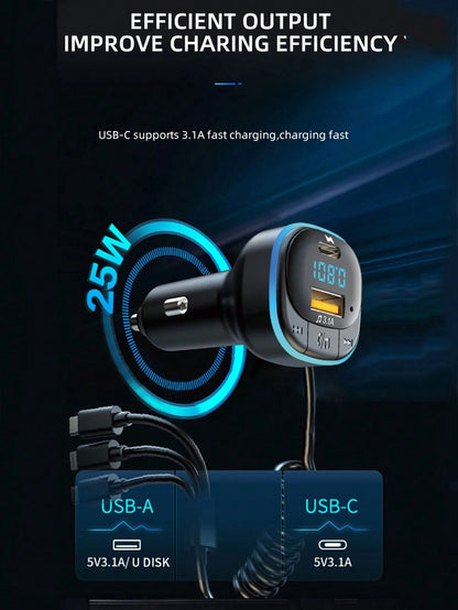 3.1A Multi-Function Car Charger & Car Media Player