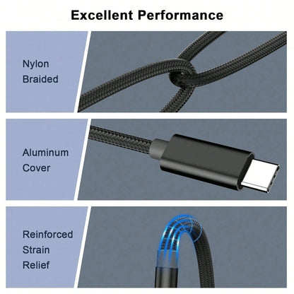 3.5ft USB-C To AUX Audio Cable, Type-C To 3.5mm Male Headphone Audio Jack Cord/AUX Cord/3.5mm Earphone Car Stereo Cable, Better Compatibility Than Other USB-C To 3.5mm AUX Audio Cables, Compatible Wit
