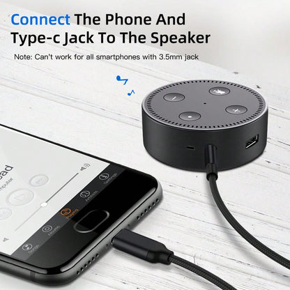 3.5ft USB-C To AUX Audio Cable, Type-C To 3.5mm Male Headphone Audio Jack Cord/AUX Cord/3.5mm Earphone Car Stereo Cable, Better Compatibility Than Other USB-C To 3.5mm AUX Audio Cables, Compatible Wit