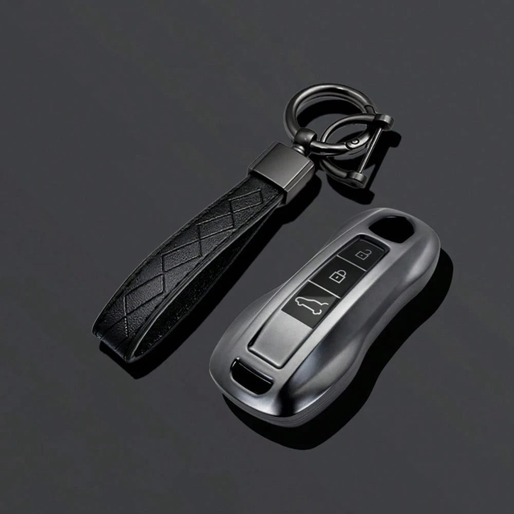3 ButtonsTPU Car Key Case Cover Shell For Panamera Carrera Macan Cayman Cayenne 911 970 981 991 Keychain Fob Accessories