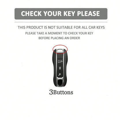3 ButtonsTPU Car Key Case Cover Shell For Panamera Carrera Macan Cayman Cayenne 911 970 981 991 Keychain Fob Accessories