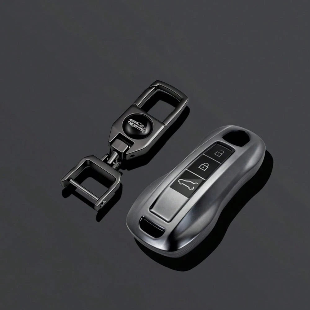 3 ButtonsTPU Car Key Case Cover Shell For Panamera Carrera Macan Cayman Cayenne 911 970 981 991 Keychain Fob Accessories