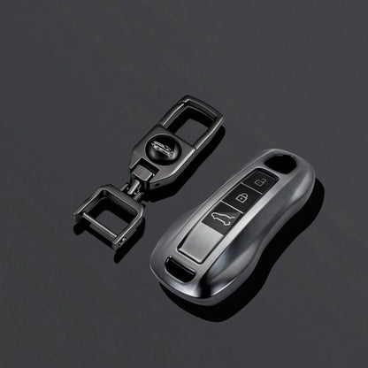 3 ButtonsTPU Car Key Case Cover Shell For Panamera Carrera Macan Cayman Cayenne 911 970 981 991 Keychain Fob Accessories