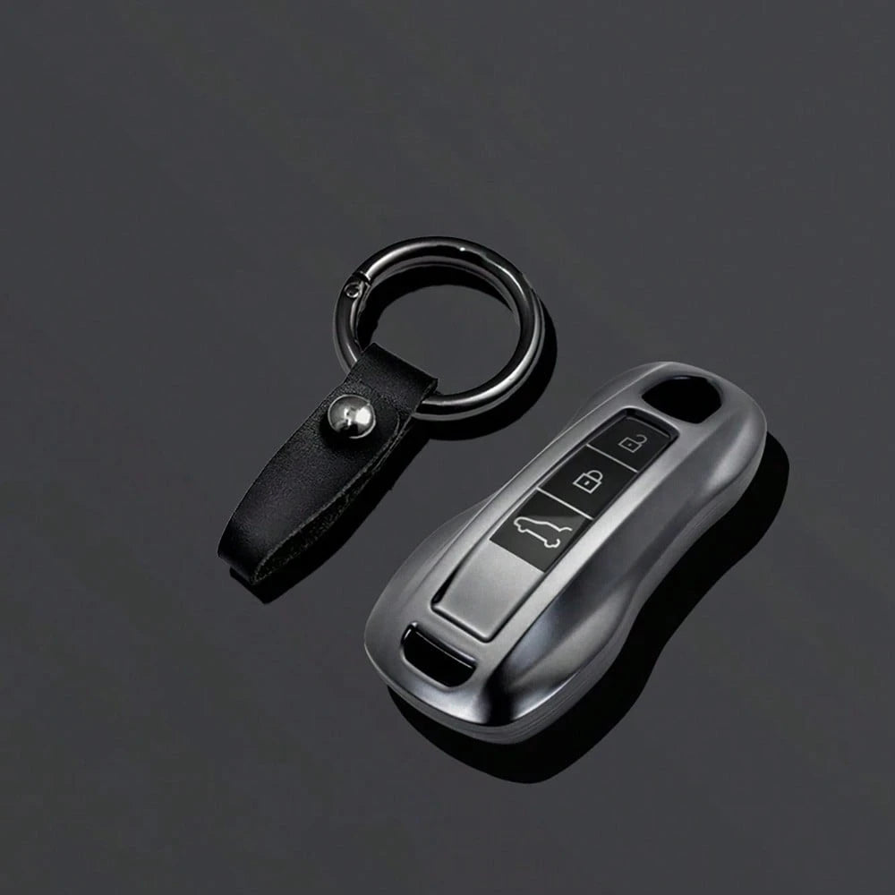 3 ButtonsTPU Car Key Case Cover Shell For Panamera Carrera Macan Cayman Cayenne 911 970 981 991 Keychain Fob Accessories