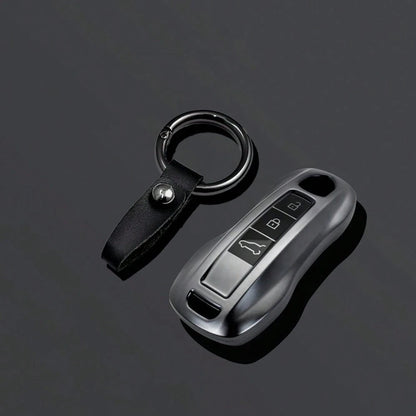 3 ButtonsTPU Car Key Case Cover Shell For Panamera Carrera Macan Cayman Cayenne 911 970 981 991 Keychain Fob Accessories
