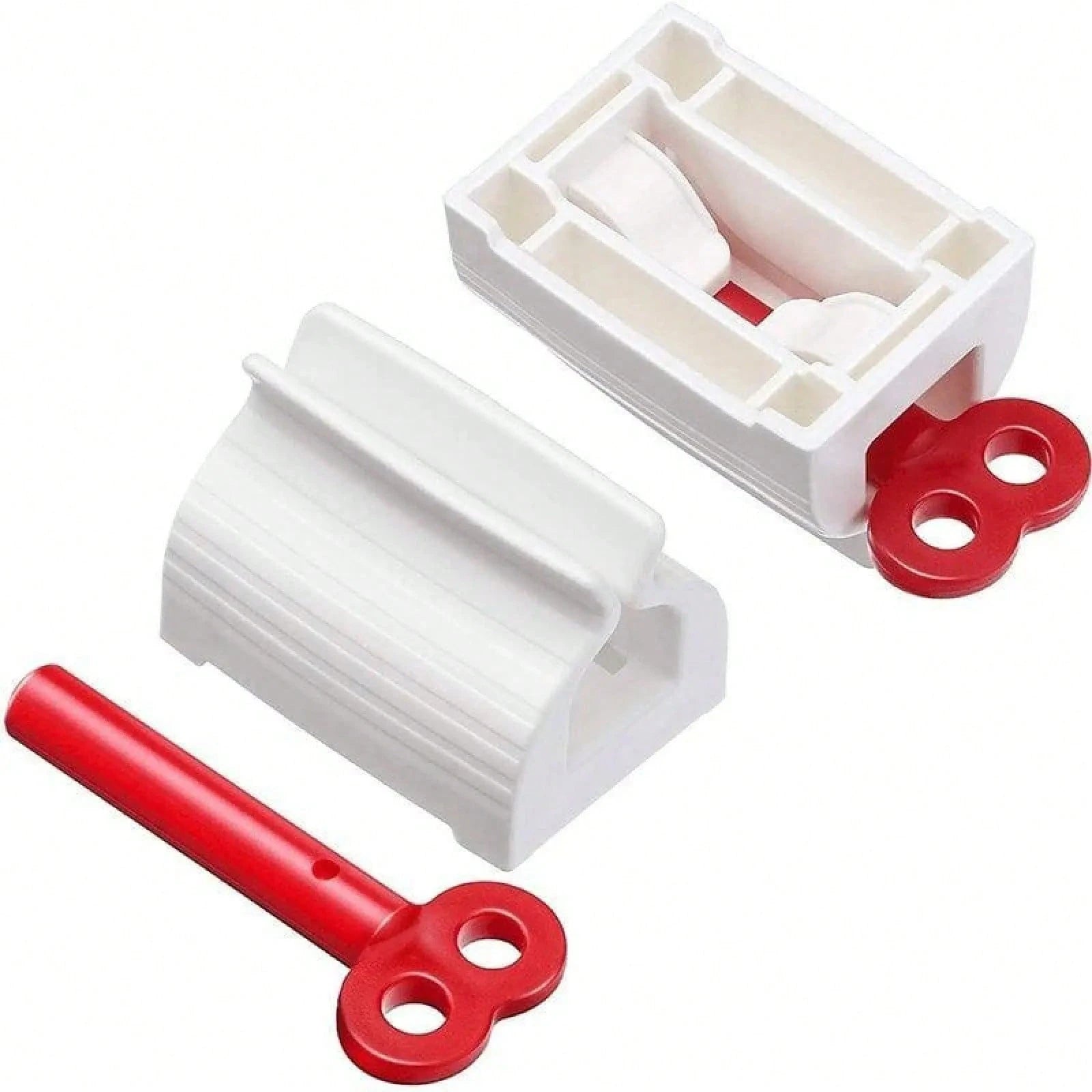 3 Counts Rolling Tube Toothpaste Squeezer Toothpaste Seat Holder Stand Rotate Toothpaste Dispenser For Bathroom Gift Hand Plastic Aluminium Cream Tool Manual Toothpaste Wringer.