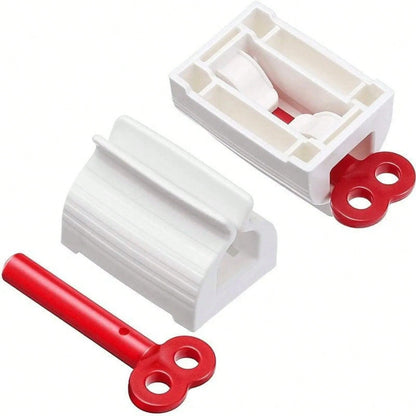 3 Counts Rolling Tube Toothpaste Squeezer Toothpaste Seat Holder Stand Rotate Toothpaste Dispenser For Bathroom Gift Hand Plastic Aluminium Cream Tool Manual Toothpaste Wringer.