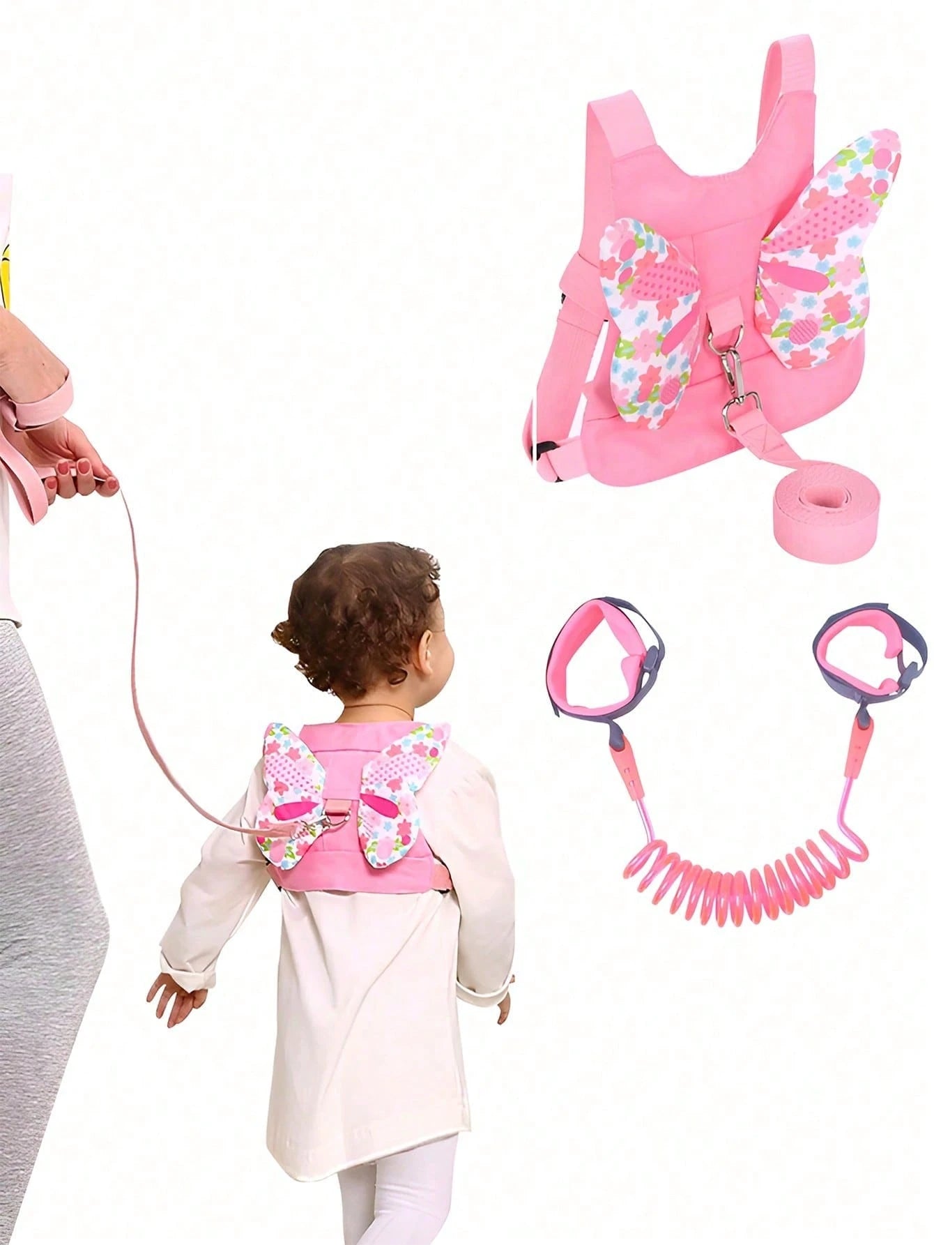 3-In-1 Baby Safety Leash, Belt And Anti-Lost Wrist Strap, Child Safety Belt, Walking Supplies For Boys/Girls, Safety Bracelet Traction Rope