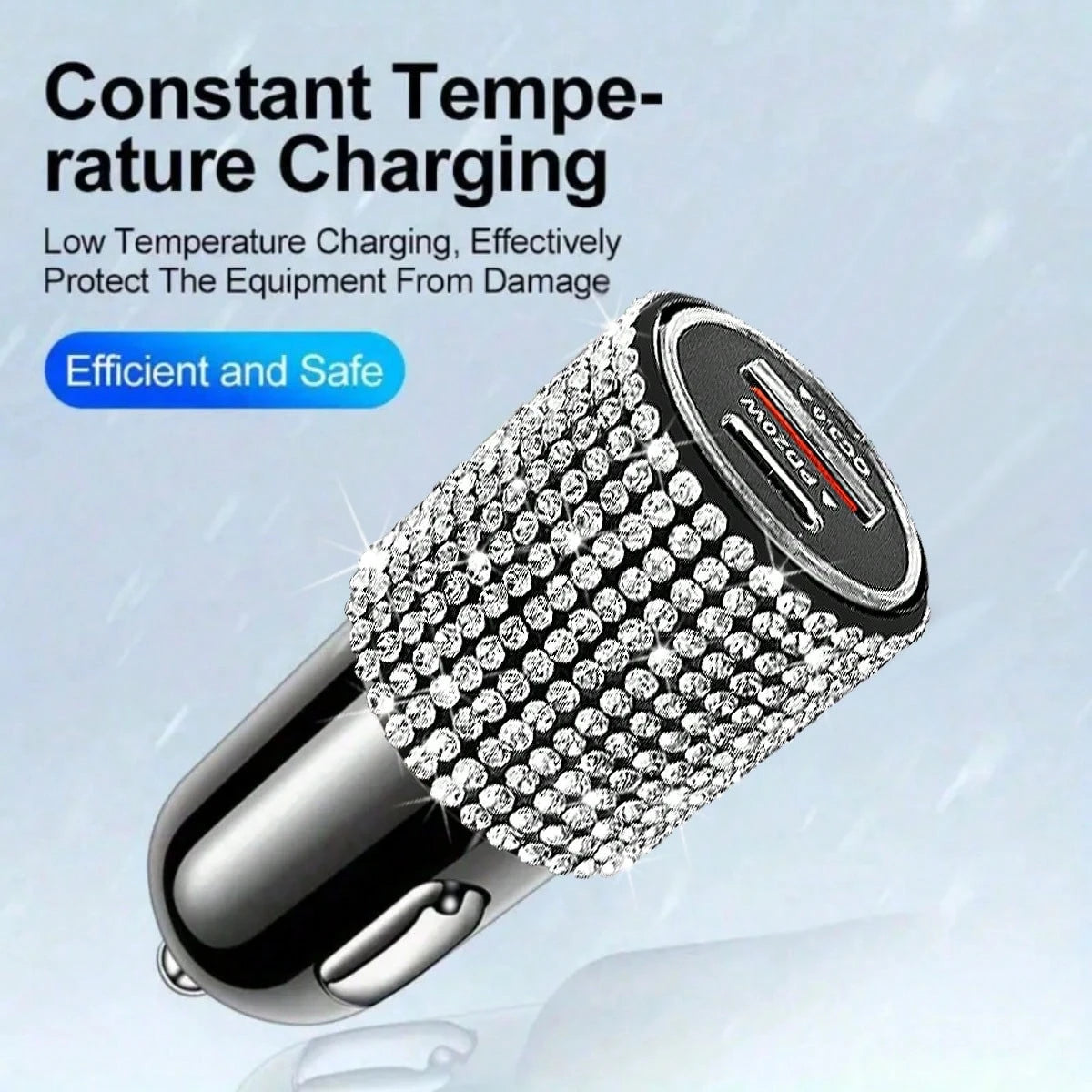 3-In-1 Butterfly Diamond Retractable Fast Charging Cable, 2/4 Port Fast Charger, 4-In-1 Multi-Port Voltage Display Car Charger, Compatible With IPhone 17 Pro Max/17 Pro/17 Air/17/16 Pro Max/16 Pro/16