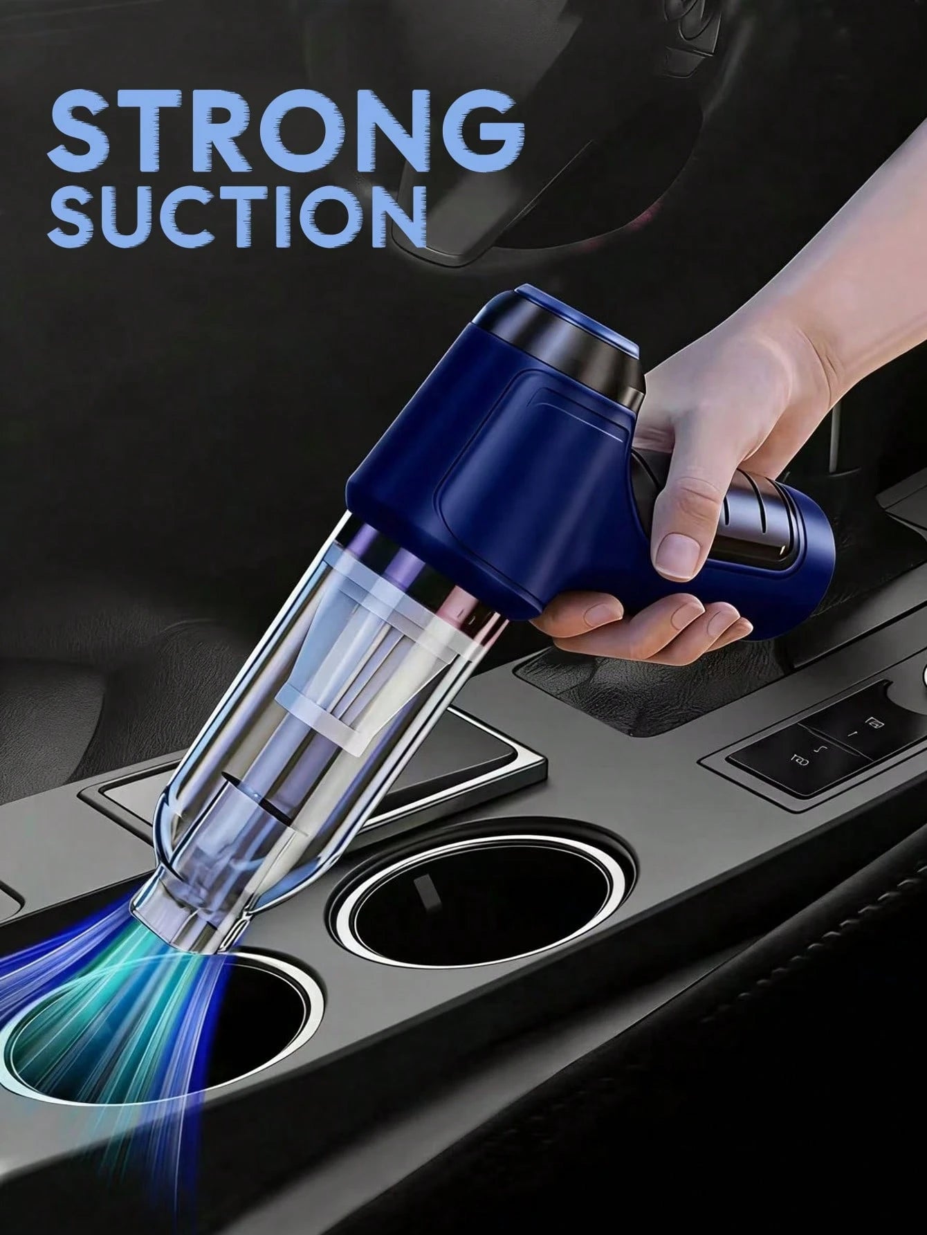 3-In-1 Car Vacuum Cleaner, High Suction Portable Cordless Vacuum Cleaner For Wet & Dry Use, 2400mAh