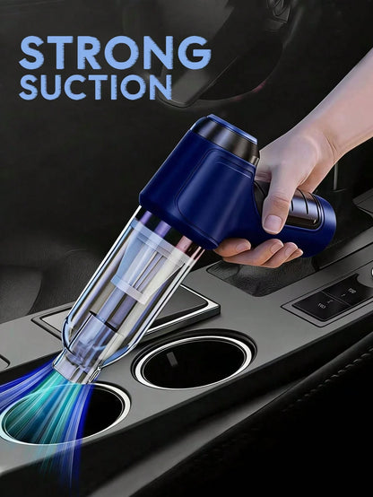 3-In-1 Car Vacuum Cleaner, High Suction Portable Cordless Vacuum Cleaner For Wet & Dry Use, 2400mAh