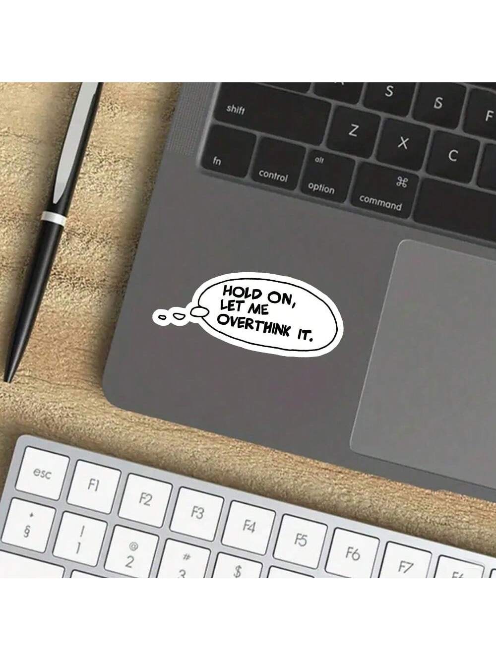 3-Inch "Hold On, Let Me Overthink This Humor Sticker – Perfect For Laptops, Water Bottles, Journals, And Personal Spaces| Great For Overthinkers, Sarcasm Lovers, Realists, And Mental Health Advocates