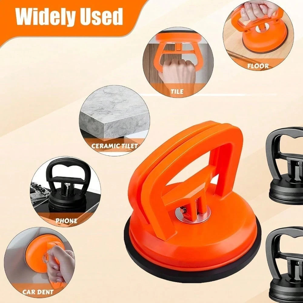 3 PCS Heavy Duty Suction Cup Dent Puller Kit, Powerful Car Dent Remover Tool With 1 Large & 2 Small Suction Cups, Multi-Purpose Lifter For Car Repair, Glass, Tiles, Screen Moving