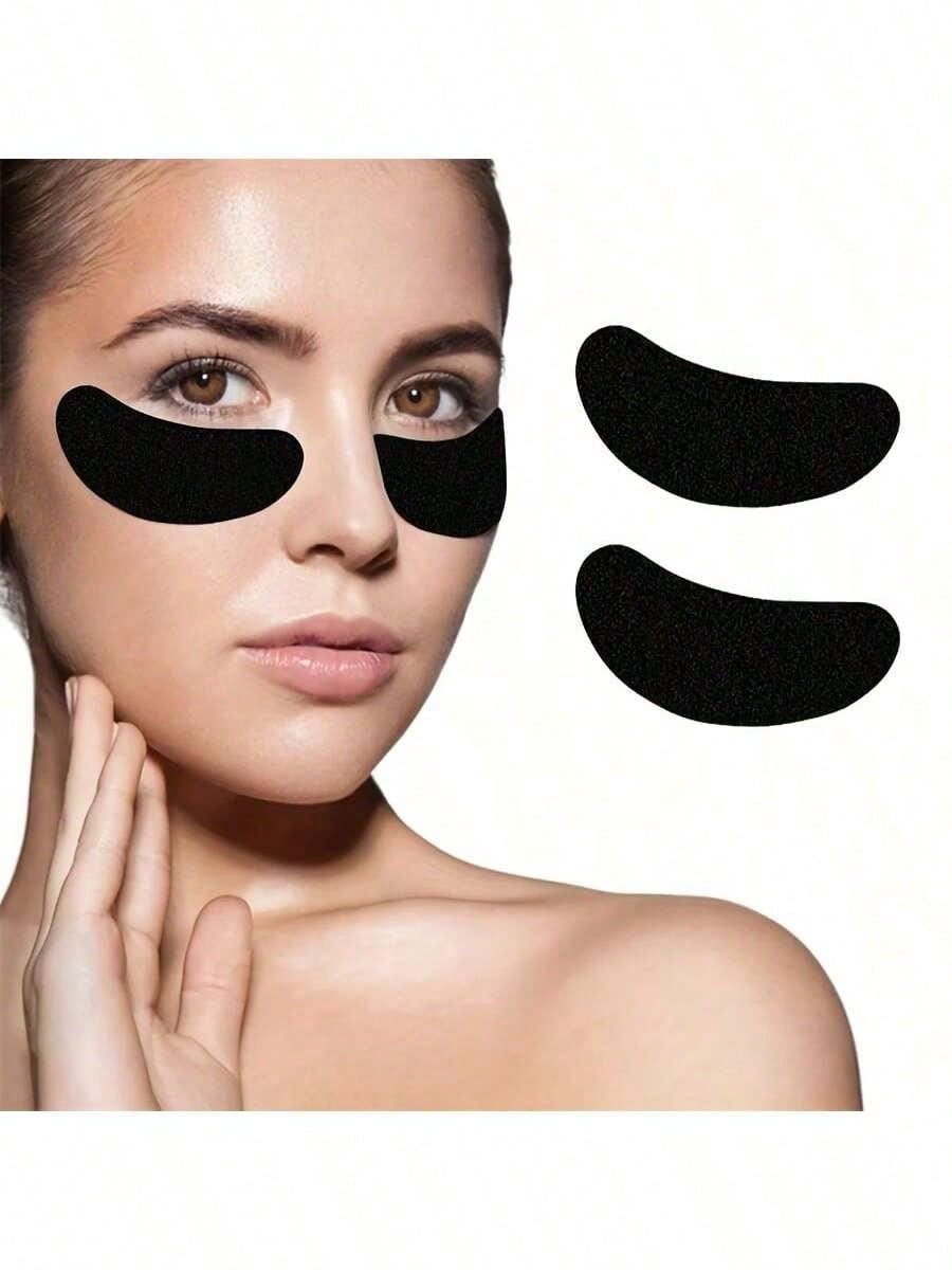 30/15pcs Black UV Eyelash Extension Patches, Hydrogel Insulation, UV Protection, Paper Stickers, Wrapping, Makeup Tools