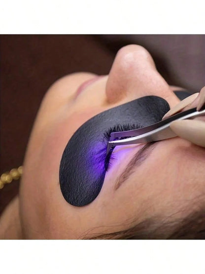 30/15pcs Black UV Eyelash Extension Patches, Hydrogel Insulation, UV Protection, Paper Stickers, Wrapping, Makeup Tools