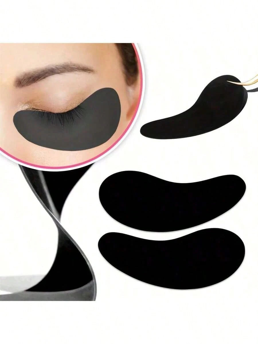 30/15pcs Black UV Eyelash Extension Patches, Hydrogel Insulation, UV Protection, Paper Stickers, Wrapping, Makeup Tools