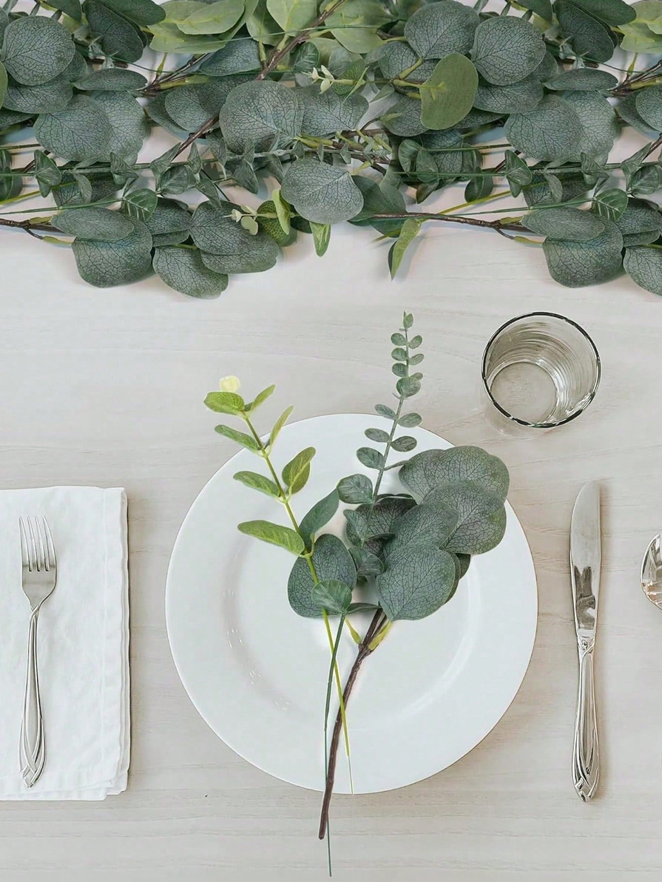30Pcs 3 Kinds Artificial Mixed Eucalyptus Leaves Stems Artificial Silver Dollar Eucalyptus Leaves Faux Greenery Spray Fake Plants For Wedding Bouquet Centerpieces Flowers Arrangement Decor