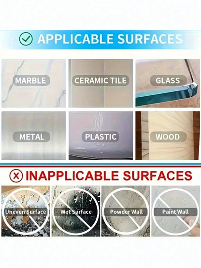 30pcs Super Strong Transparent Double Sided Tape, No Drilling Or Nails Required, Suitable For Plastic, Glass, Metal, Stone, Drywall And Other Various Surfaces