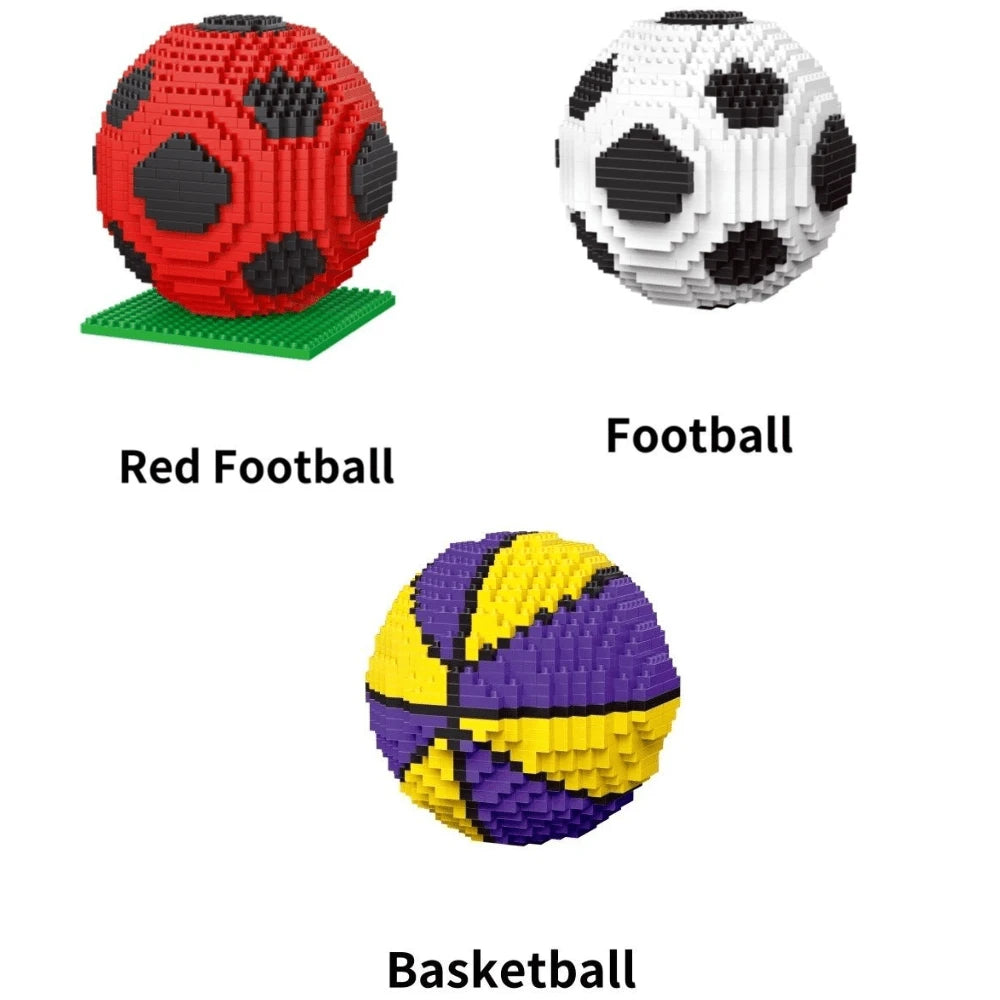 3800pcs World Famous Football Stadium Camp Nou/Football/Basketball Creative Building Blocks Set Model Fan Souvenir Art Decoration Birthday Gift
