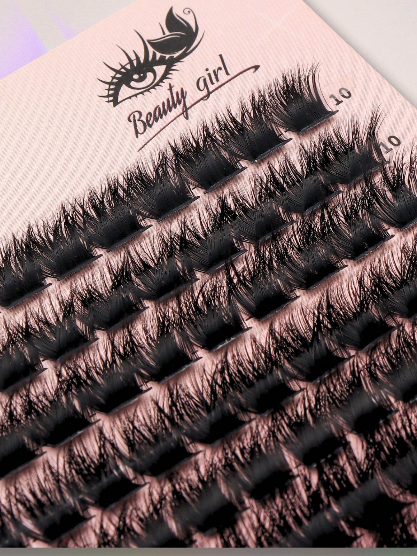 392PCS 0.39-0.71inch Mixed Size D-Curl Design 200D Russian Curl False Eyelashes Natural Soft Fluffy Cluster Fake Lashes, Fake Lashes Beauty & Health, Includes Lash Glue, Lash Tweezers, For Daily Wear