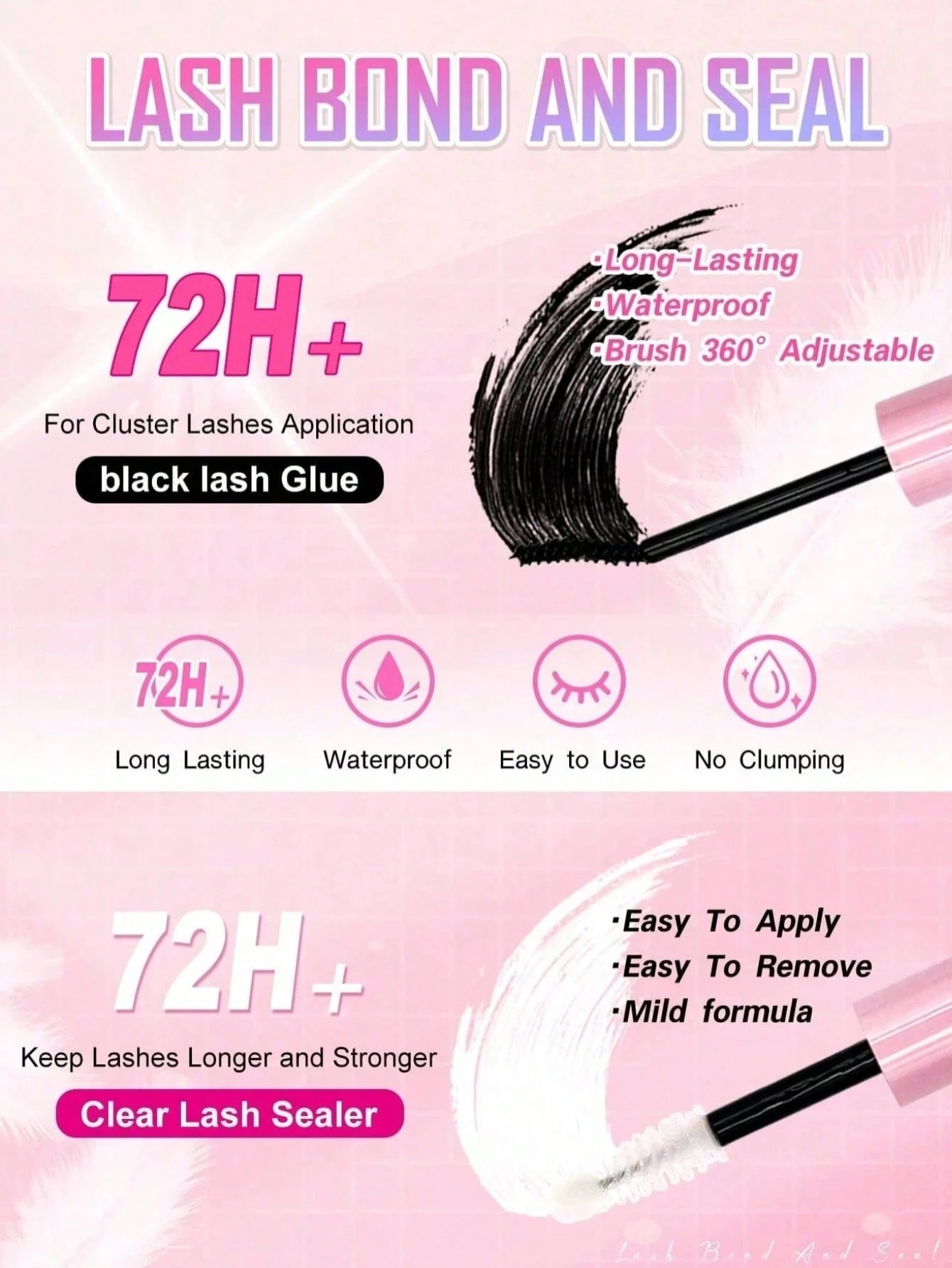 392PCS 0.39-0.71inch Mixed Size D-Curl Design 200D Russian Curl False Eyelashes Natural Soft Fluffy Cluster Fake Lashes, Fake Lashes Beauty & Health, Includes Lash Glue, Lash Tweezers, For Daily Wear