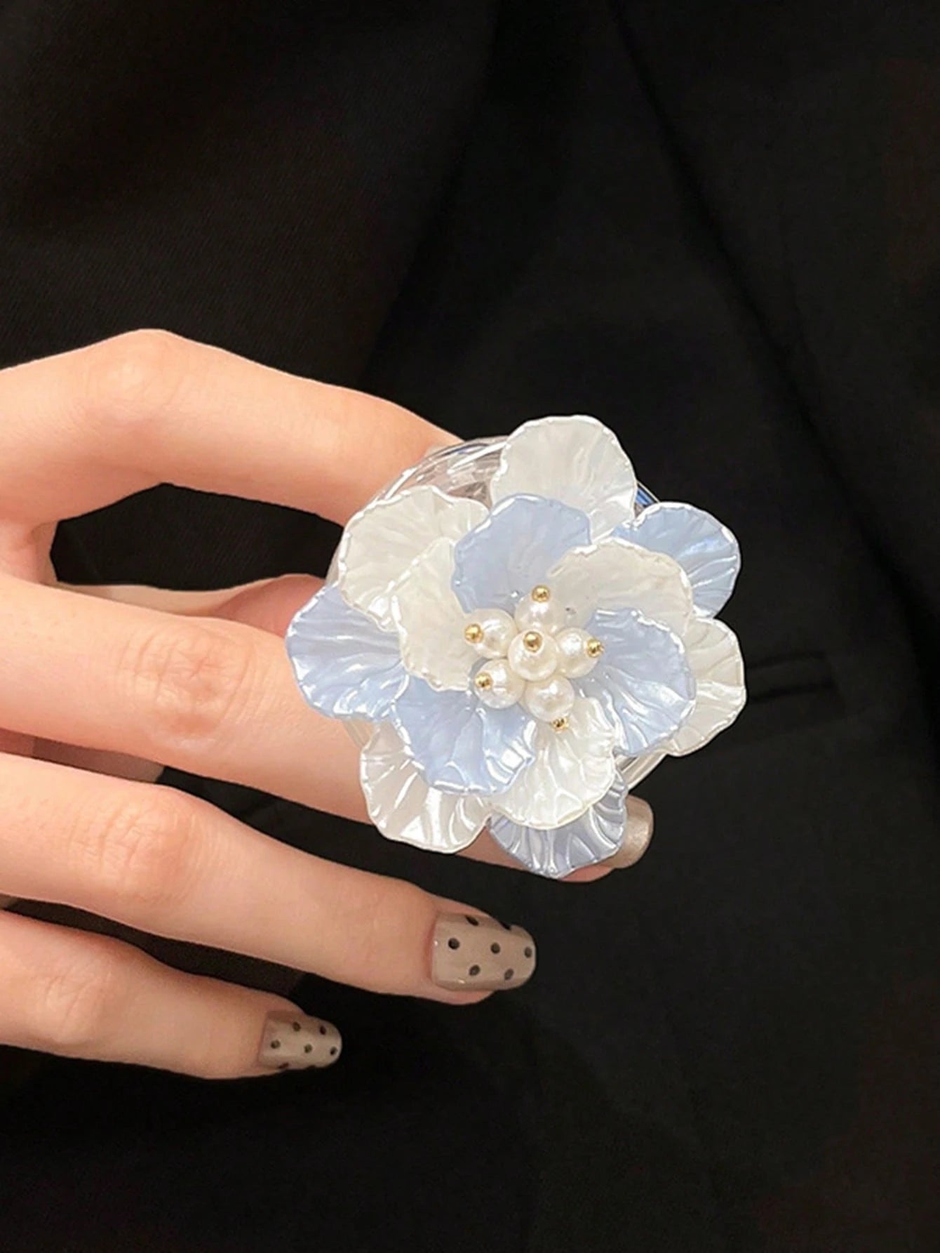 3D Flower Phone Grip Stand, Compact Fresh Korean Style Expandable Desktop Air Cushion Holder, Suitable For IPhone & Android Phones, Birthday Gift, Friend Gift, Sliding Phone Holder, Phone Accessory